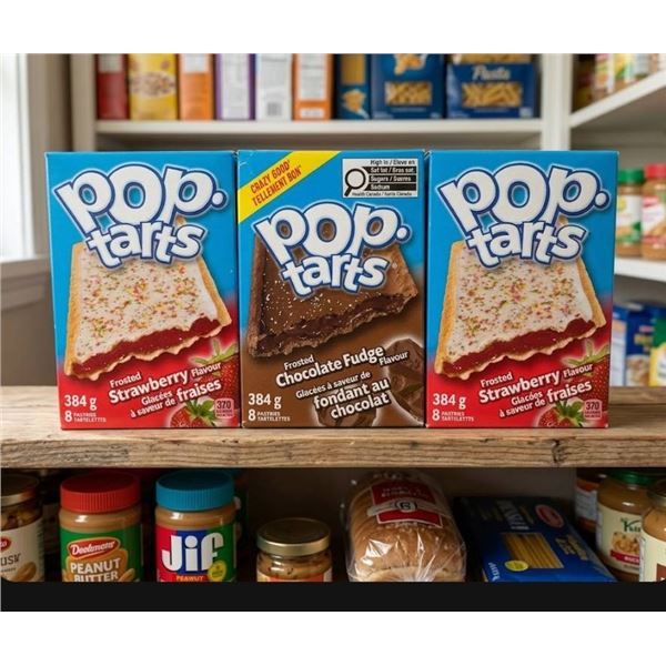 Kellogg's Pop-Tarts, Frosted Strawberry & Chocolate Fudge Flavors, 3-Pack