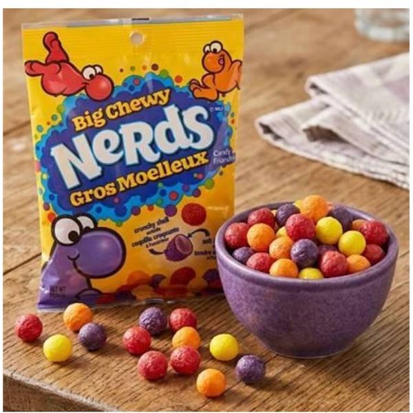Big Chewy Nerds Candy, 9 Bags, 170g Each