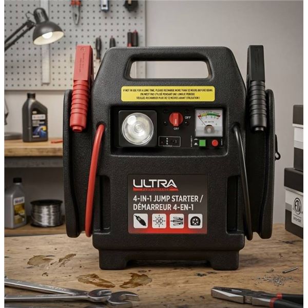 Ultra Performance 4-in-1 Jump Starter With 17Ah Sealed Lead Acid Battery