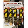 Image 2 : Erickson 1 in x 10 ft Light Duty Ratchet Tie-Downs, 4 Pieces, 900 lb Capacity