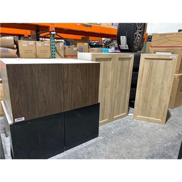 Lot of Assorted Cabinets With Hinged Doors 4 PiecesÂ