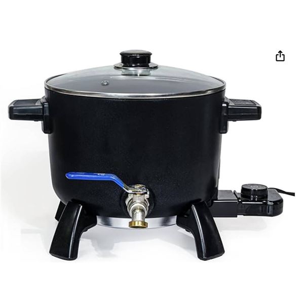 AroparcÂ Wax Melter for Candle Making, 6Qts Candle Wax Melting Pot with Spout for Soy Wax Soap Base 