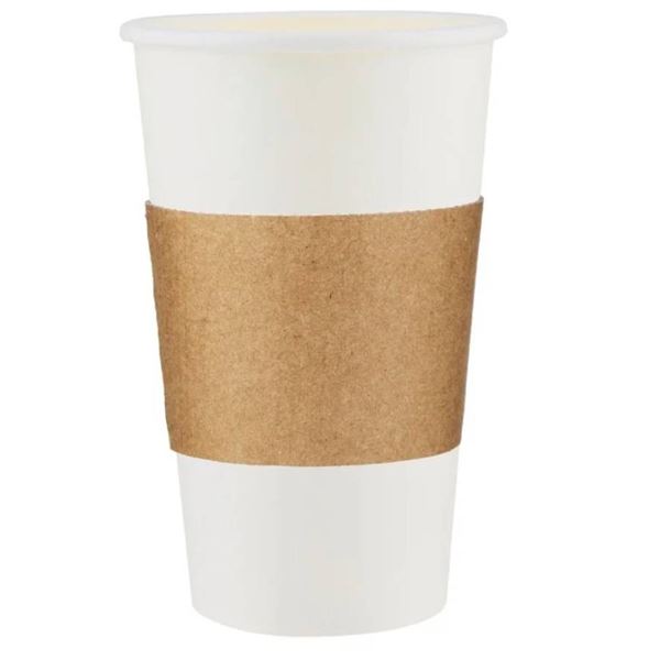 Touch 20-951 Hot Cup Sleeves, Ripple Wall, Kraft, Case of 1000
