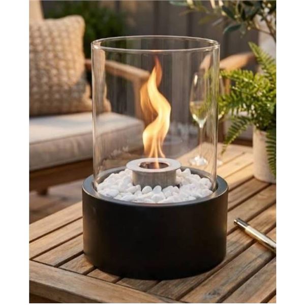 JHY Design Tabletop Fire Pit, Extra Large Black