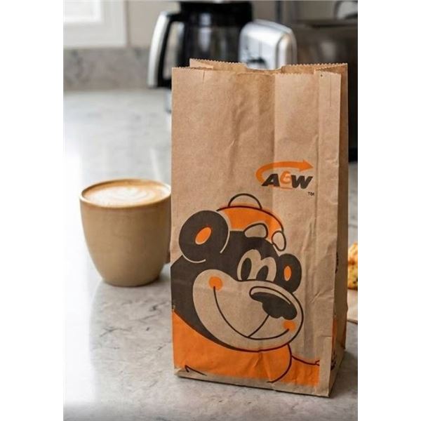 Lot of 2 - A&W Branded Small Paper Bags, Pack of 500