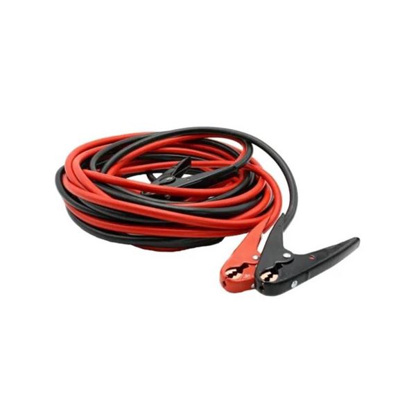 Red and Black Jumper Cables with Parrot Clamps