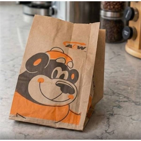 Lot of 2 - A&W Large Bilingual Paper Bags 1000pc each