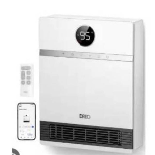 Dreo DR-HSH017AS Smart Wall-Mounted Heater with ALCI Plug, White