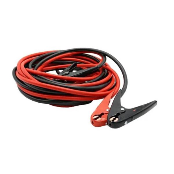 Jumper Cables With Black And Red Parrot Clamps