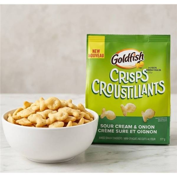 Pepperidge Farm Goldfish Crisps Sour Cream & Onion, 14 Packs 177g Each