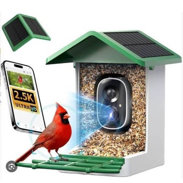 Bird Feeder Camera With 1.25L Feed Capacity and Motion Detection