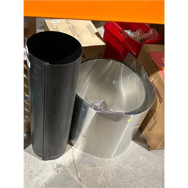 Rolled Metal Sheets, Black and Silver Finish