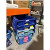 Image 2 : ot of 4 - Stackable Plastic Storage Bins With Lids