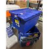 Image 3 : ot of 4 - Stackable Plastic Storage Bins With Lids