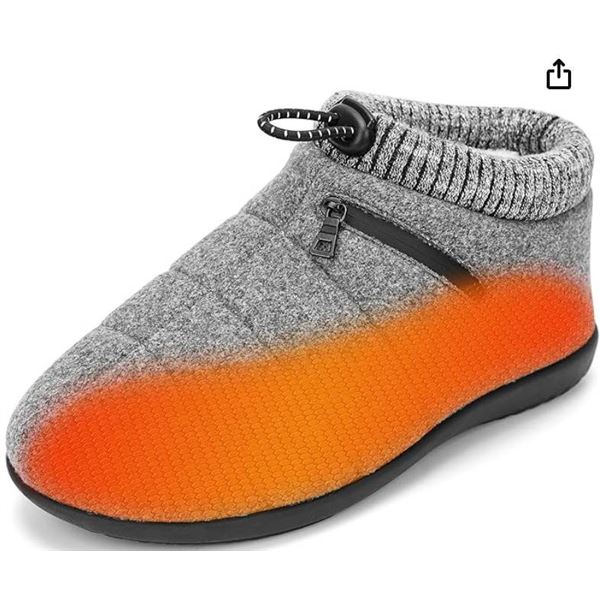 TemHot Heated Slipper Shoes Model SHM03 with Battery and Charger Size 9.5-10
