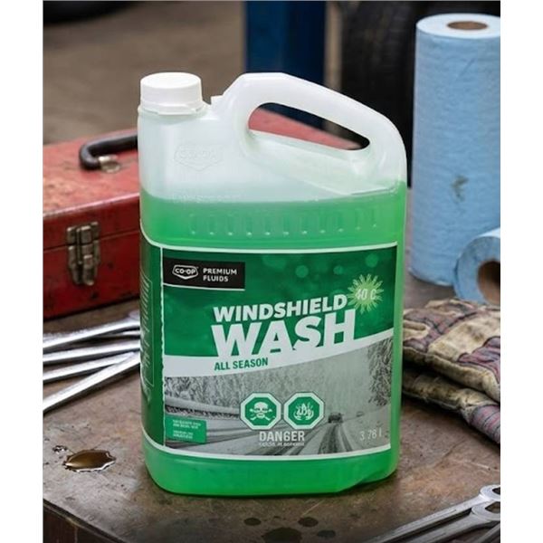 4 All Season Windshield Wash Containers, Co-op Premium Fluid