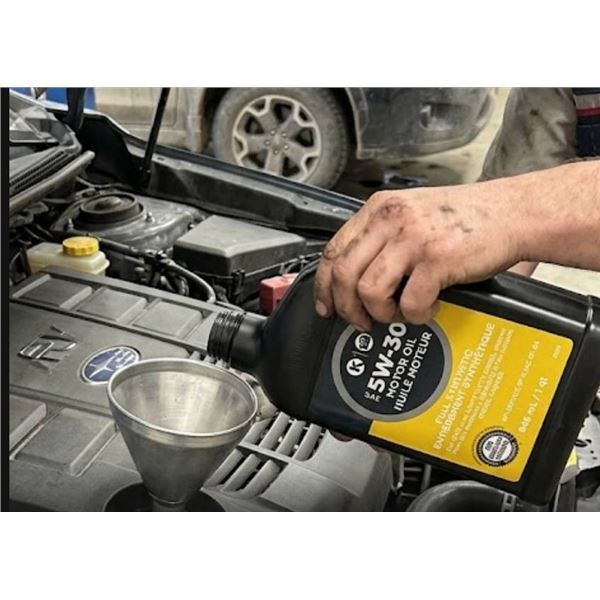 Lot of 6 Circle K 5W-30 Motor Oil, Full Synthetic, 946 mL Each