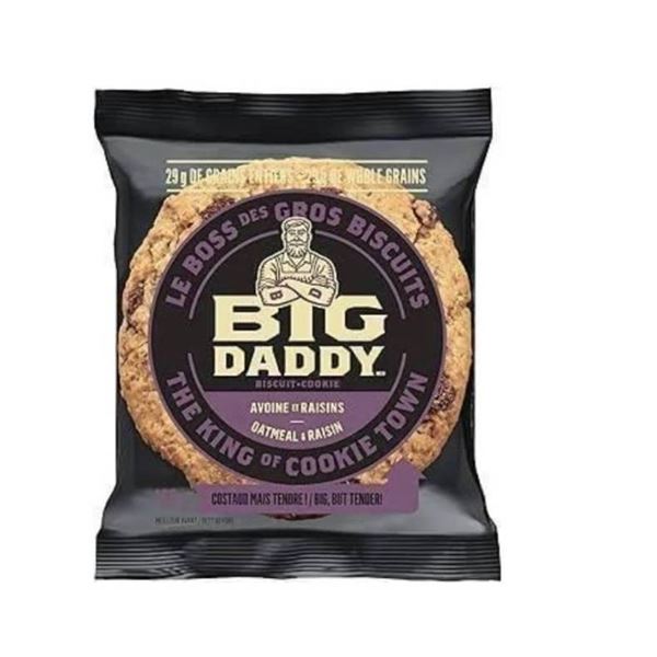 Lot of 2 Big Daddy Oatmeal & Raisin Cookie Packs (8 x 100g Each)