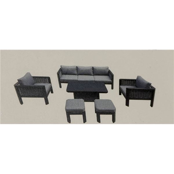 Delhi 6-Piece Conversation Set with Cushions