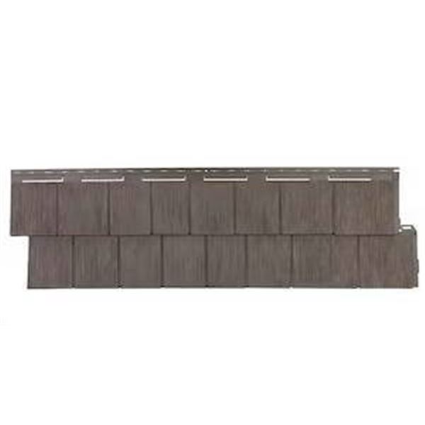 NovikShake RS8 RoughSawn 8â€² Shake Siding in WalnutÂ Box of 9 panels (49.4 sq.ft.)