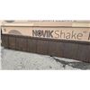 Image 2 : NovikShake RS8 RoughSawn 8â€² Shake Siding in WalnutÂ Box of 9 panels (49.4 sq.ft.)