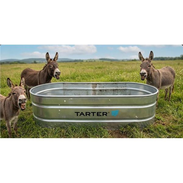 Tarter Oval Galvanized Metal Stock Tank, Approximate Capacity 100-150 Gallons