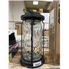 Image 2 : Decorative Solar-Powered Lantern With Glass Panels and Metal Frame
