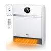Image 1 : DREO Smart Wall Heater, IP24 Electric PTC Space Heater for Indoor Use, 30Â° Oscillation, Adjustable 