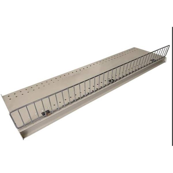 Lot of Retail Gondola Shelf Front Wire Fence Guard Rail