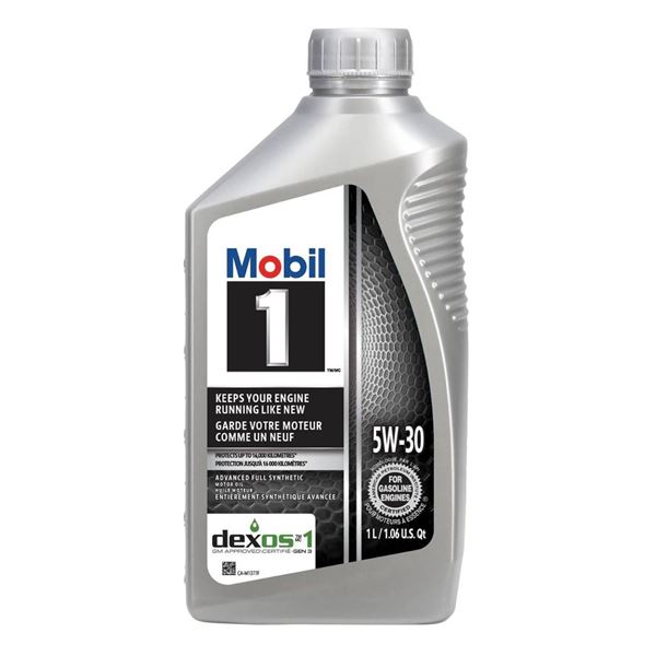 Mobil 1 Synthetic Motor Oil 5W-30, 6 x 1L, Dexos1 Certified