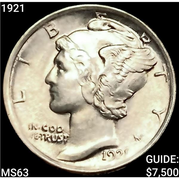 1921 Mercury Dime CHOICE BU