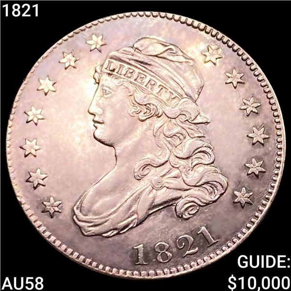 1821 Capped Bust Quarter CHOICE AU