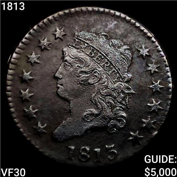 1813 Classic Head Large Cent LIGHTLY CIRCULATED