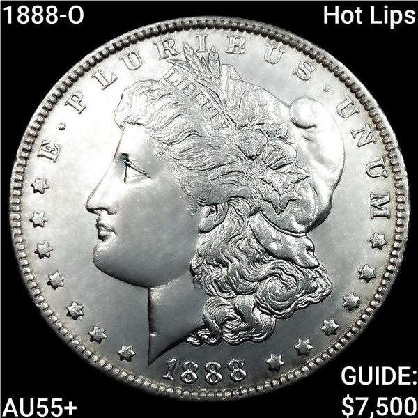 1888-O Hot Lips Morgan Silver Dollar HIGH GRADE+