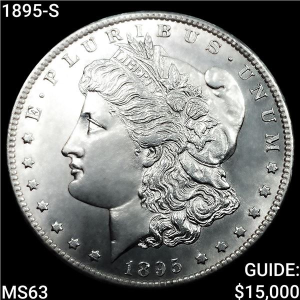 1895-S Morgan Silver Dollar CHOICE BU