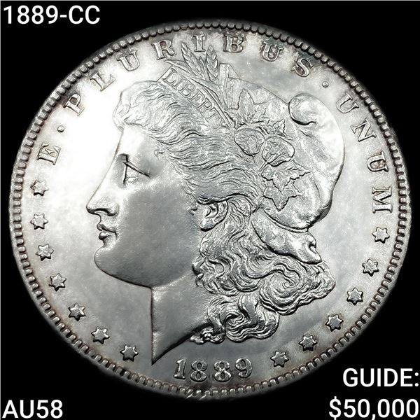 1889-CC Morgan Silver Dollar CHOICE AU