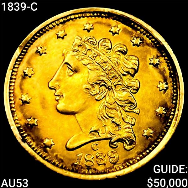 1839-C $2.50 Gold Quarter Eagle CLOSELY UNCIRCULATED