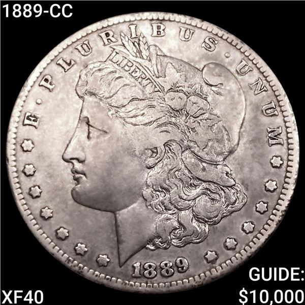 1889-CC Morgan Silver Dollar NEARLY UNCIRCULATED