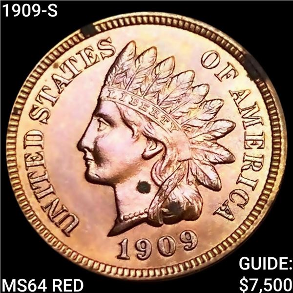 1909-S Indian Head Cent CHOICE BU RD