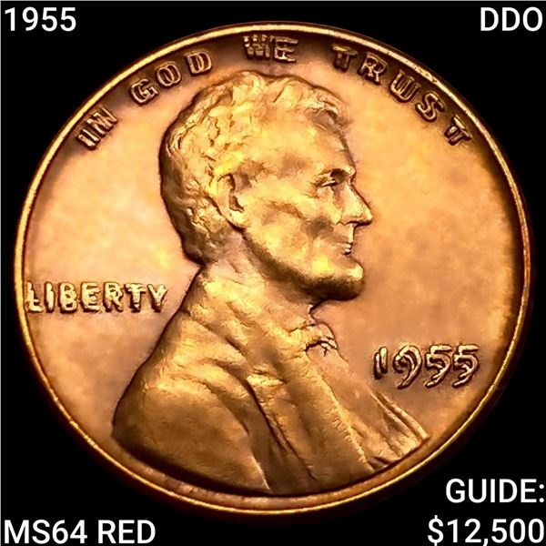 1955 DDO Wheat Cent CHOICE BU RD