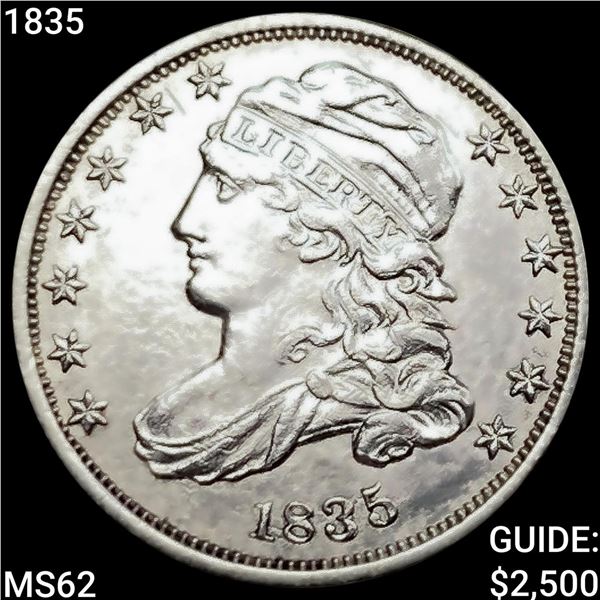 1835 Capped Bust Dime UNCIRCULATED