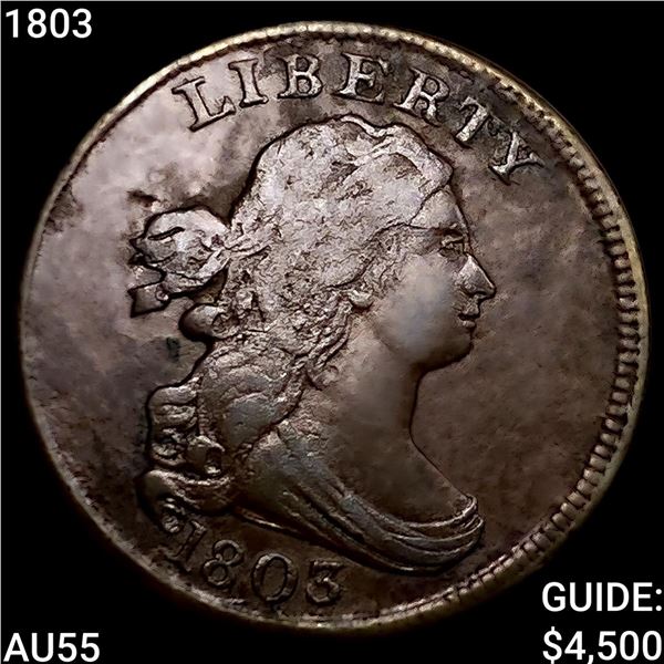 1803 Draped Bust Half Cent HIGH GRADE
