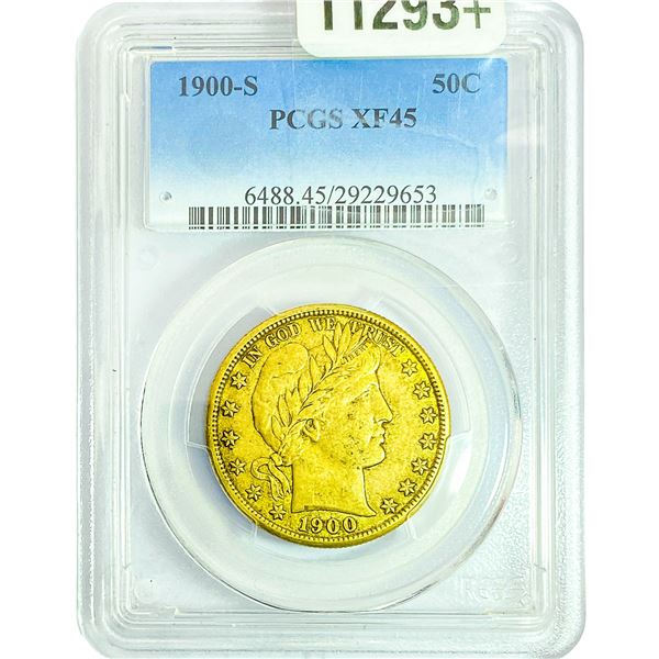 1900-S Barber Half Dollar PCGS XF45