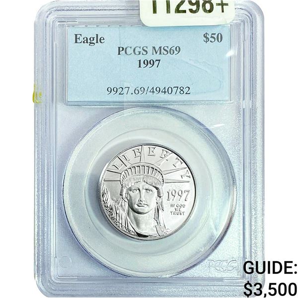 1997 1/2oz Platinum Eagle $50 PCGS MS69