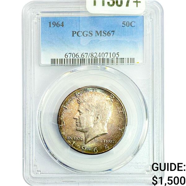 1964 Kennedy Half Dollar PCGS MS67