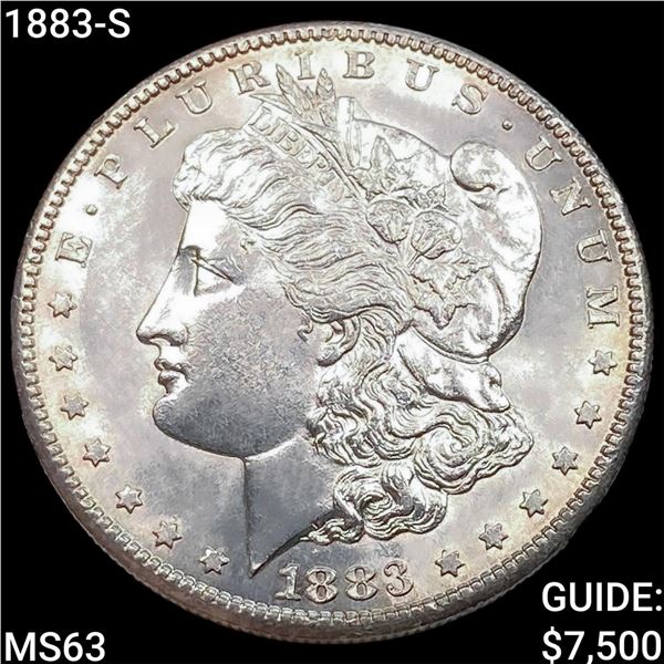 1883-S Morgan Silver Dollar CHOICE BU
