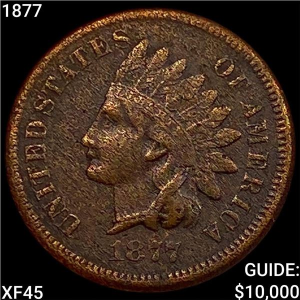 1877 Indian Head Cent NEARLY UNCIRCULATED