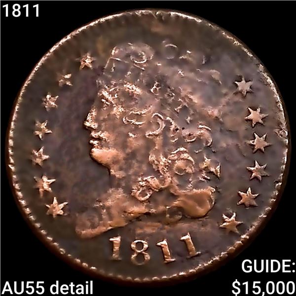 1811 Classic Head Half Cent HIGH GRADE