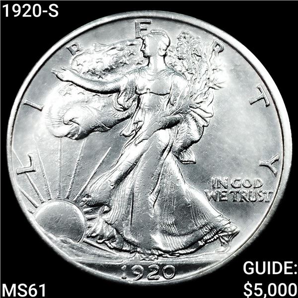 1920-S Walking Liberty Half Dollar UNCIRCULATED