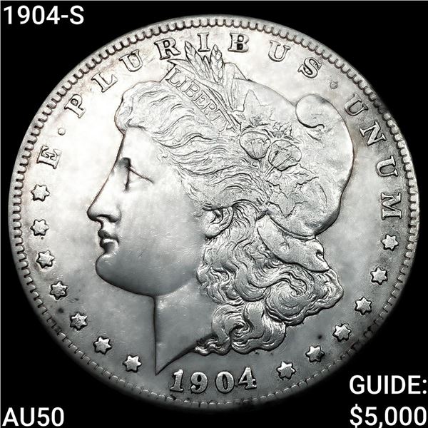 1904-S Morgan Silver Dollar CLOSELY UNCIRCULATED